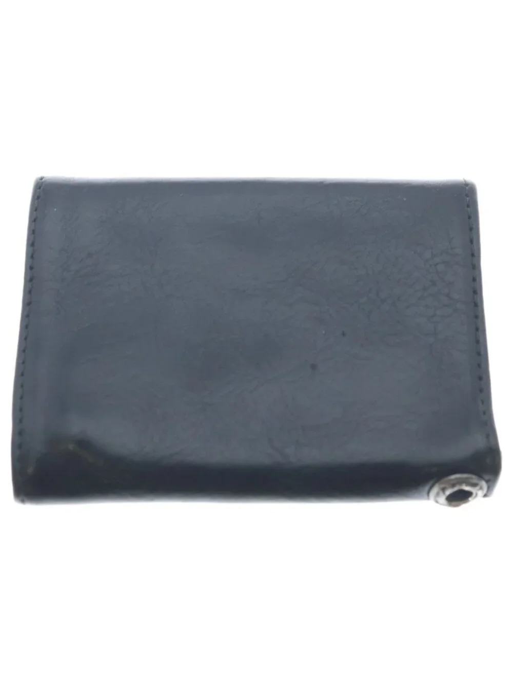 Chrome Hearts Cross Ball Button Leather Wallet Black